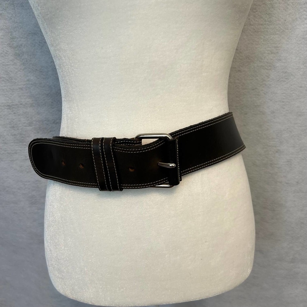 Joan & David Brown Genuine Leater Belt‎ Size L